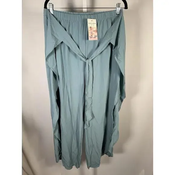 NWT Halara Breezeful™ High Waisted Tie Palazzo Flowy Wide Leg Pants Size Large - Picture 4 of 10